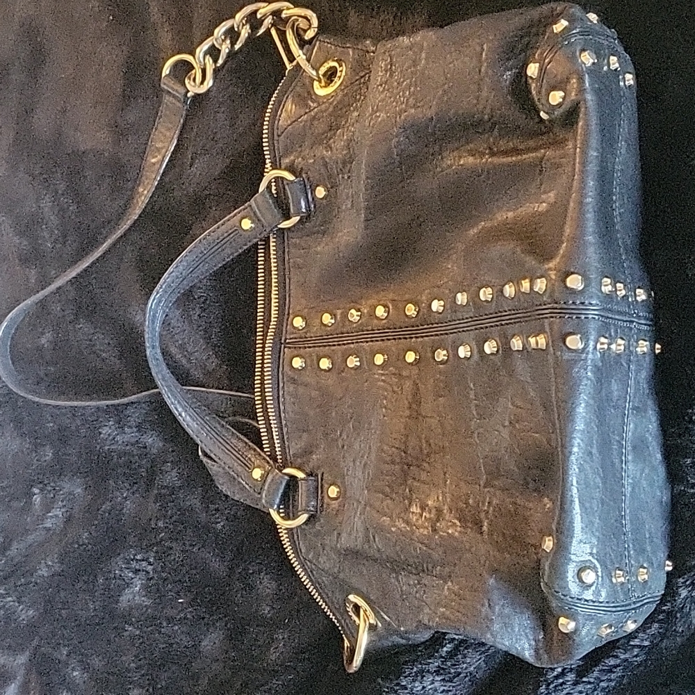Michael Kors Black gold studded bag